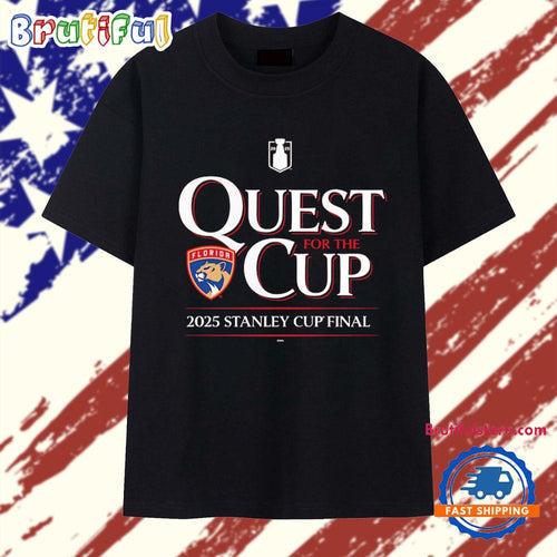 Quest for the Cup Florida Panthers 2025 Stanley Cup Final T Shirt