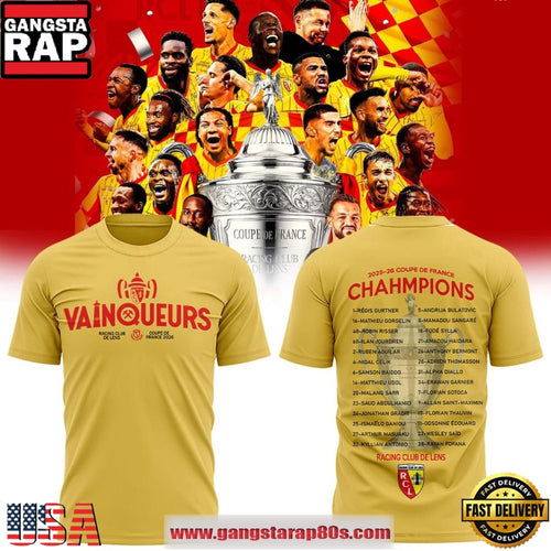 Racing Club de Lens 2025-26 Coupe de France Champions Trophy Special T-Shirt