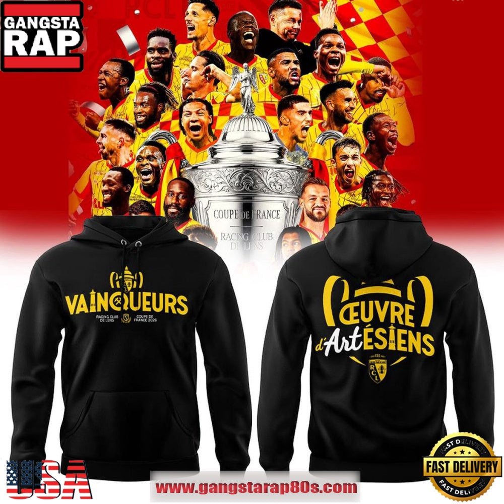 Racing Club de Lens Coupe de France Champions 2025-26 Limited Edition Hoodie