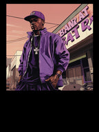Blackcurrant Hip Hop Style Shirt