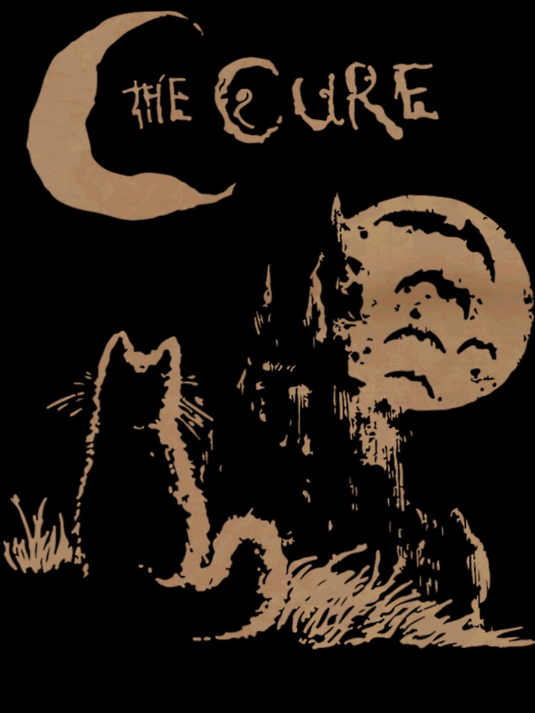 The Cure Cat Moon 90S Alt Indie Rock Band Shirt