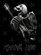 James Hetfield Papa Het Electric Guitar Through Ribs Skeleton Shirt