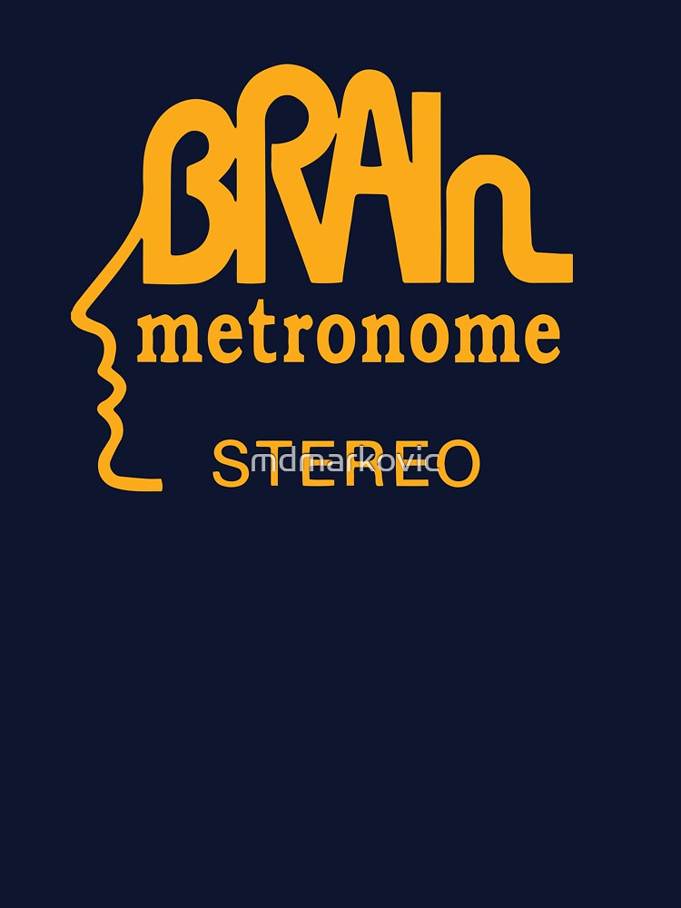 Brain Records Logo Krautrock Orange Shirt