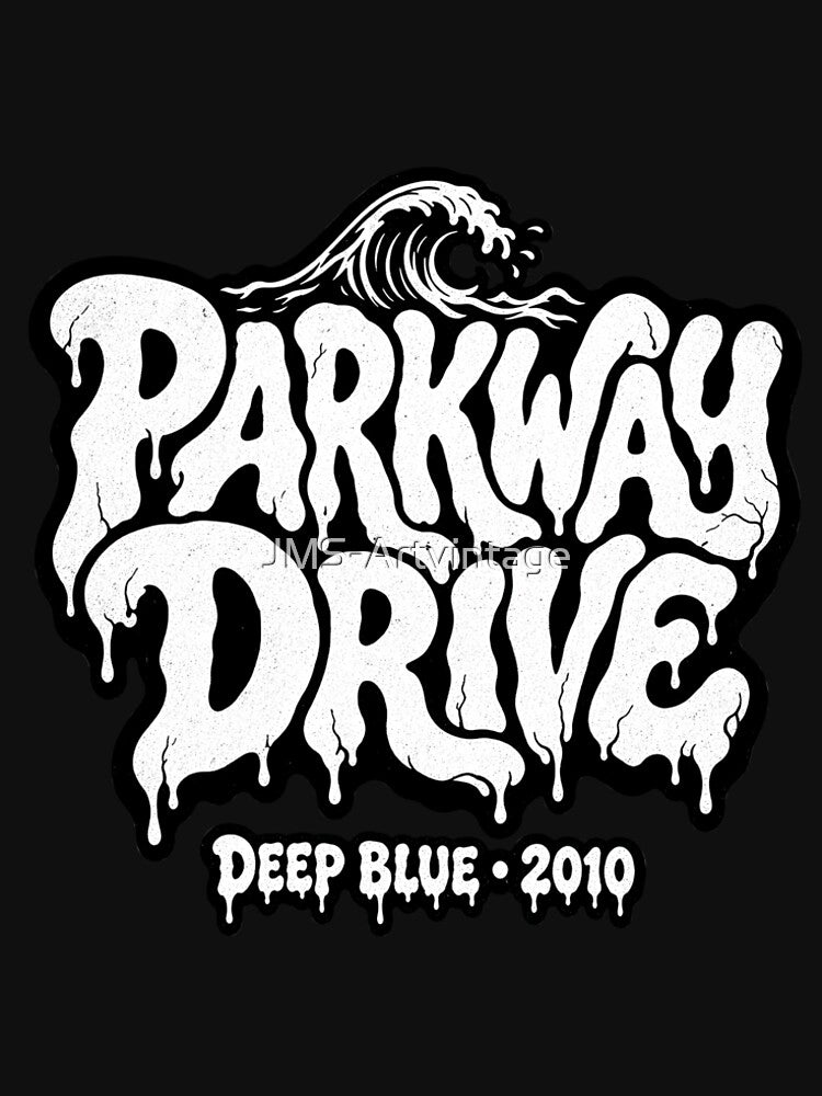 Parkway Drive Deep Blue Hardcore Slime Typography 2010 Shirt