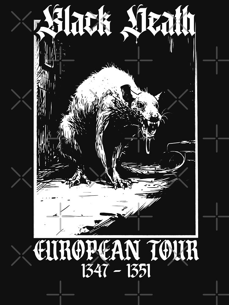 Black Death European Tour Medieval Ratcore Shirt