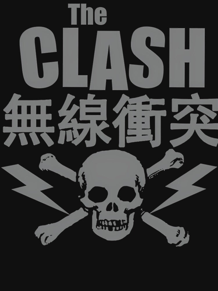 The Clash Rock Skull And Crossbones Japanese Shirt
