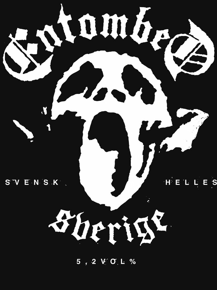 Swedish Extreme Music Band Typography And Scream Face Shirt