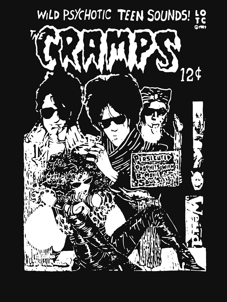 The Cramps Bad Music For Bad People Wild Psychotic Teen Sounds Shirt