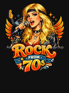 Blonde Rock 70s Pinup Shirt