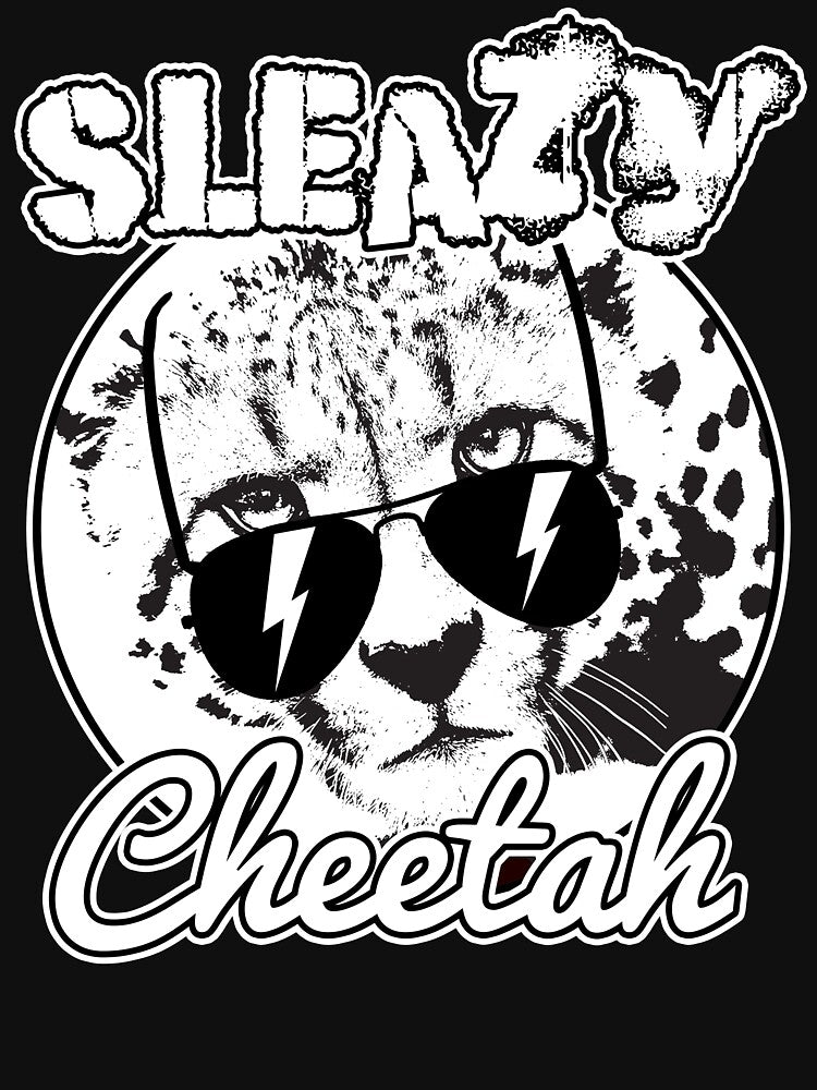 Sleazy Cheetah Shades White Shirt
