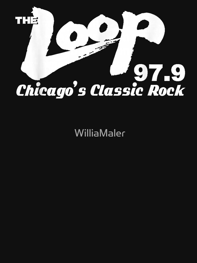 The Loop 97 9 Chicago Rock Radio Station Retro Vintage Logo Shirt