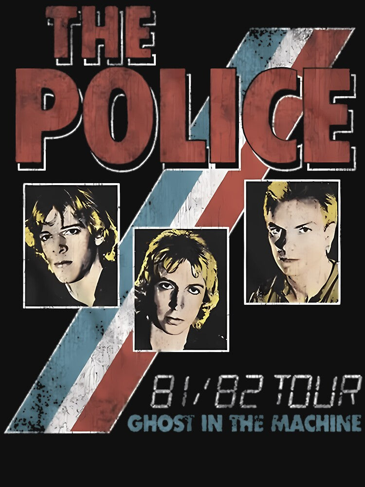 Officially Licensed The Police Ghost In The Machine - The Police Band Shirt