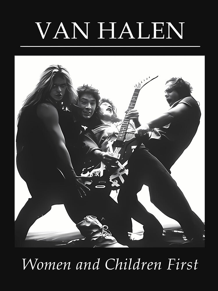 Hard Rock Band Van Halen Band Women And Children First Shirt