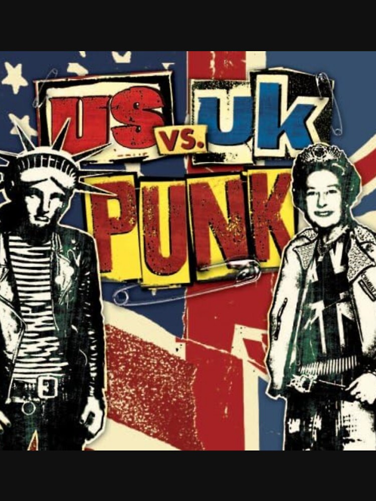 UK Punks Bold British Punk Rock Aesthetic & Rebel Spirit Design Shirt