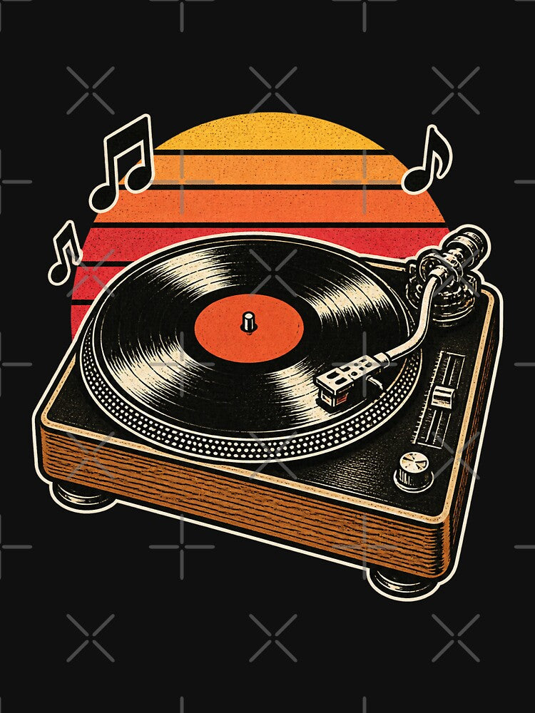 Vintage Turntable Analog Music Design For Vinyl Collectors And Music Shirt
