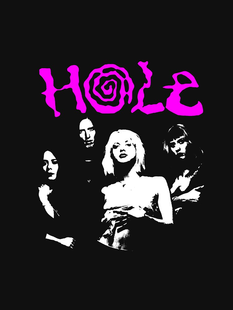 Pink Typography Alternative Metal Band Shirt
