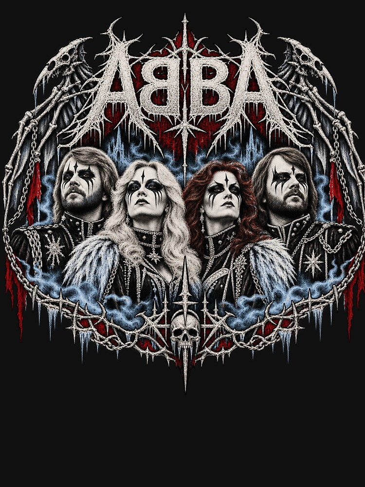 ABBA - Black Metal Shirt