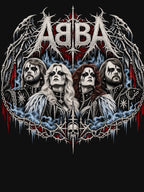 ABBA - Black Metal Shirt
