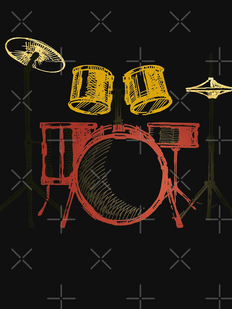 Drums Kit For Beautiful Art Shirt