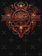 Slayer Gothic Skull Heavy Metal Crest Shirt