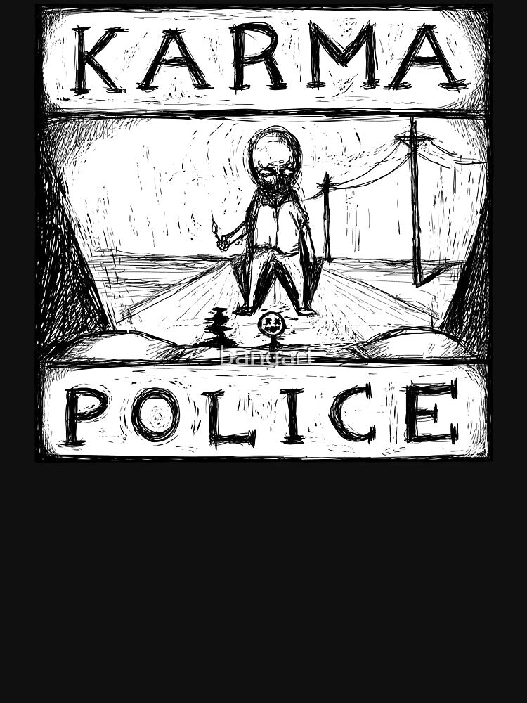 Karma Police Music Video Illustration Shirt