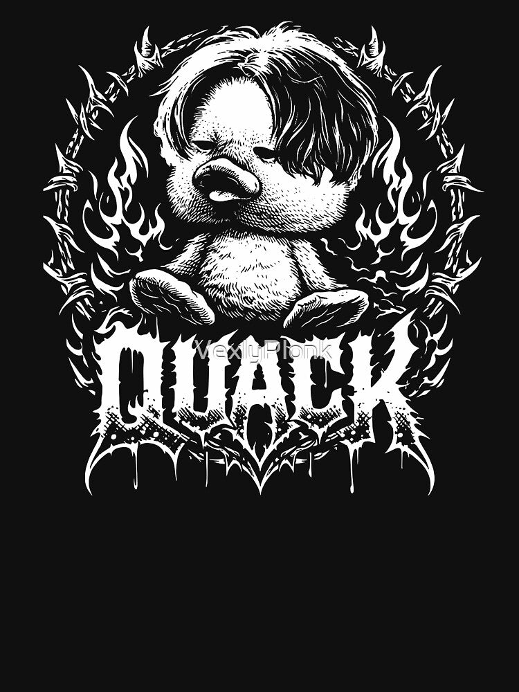 Funny Duck Metal Concert Shirt
