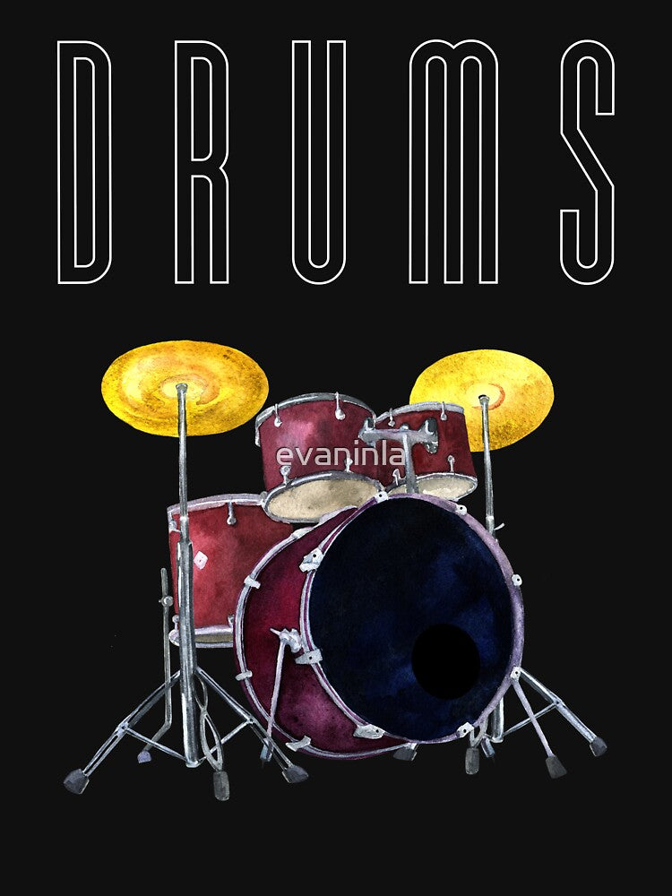 Drums Drums Drums Rockin' N Rollin' Kicking A To The Beat Of Heavy Shirt