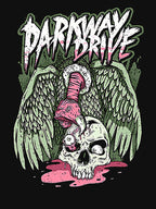 Vulture Perched On Skull Dark Shirt