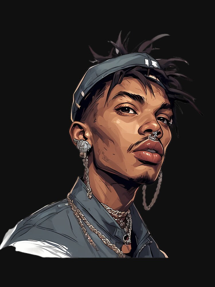 Urban Streetwear Portrait - Alt Hip Hop Style With Piercings Shirt