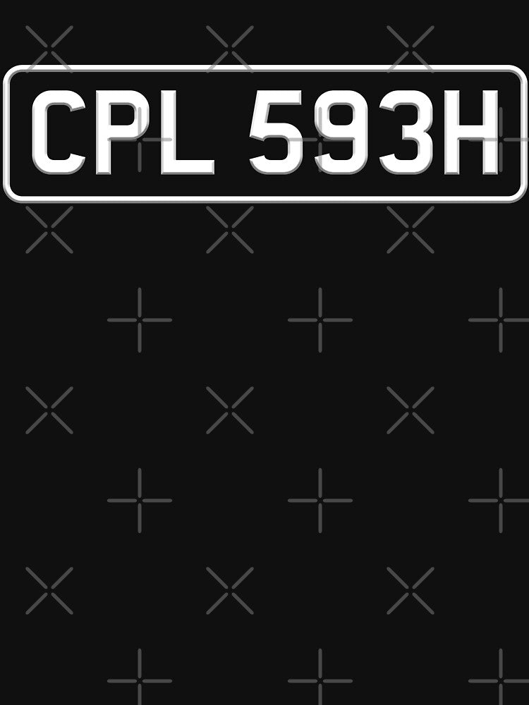 CPL 593H License Plate Shirt