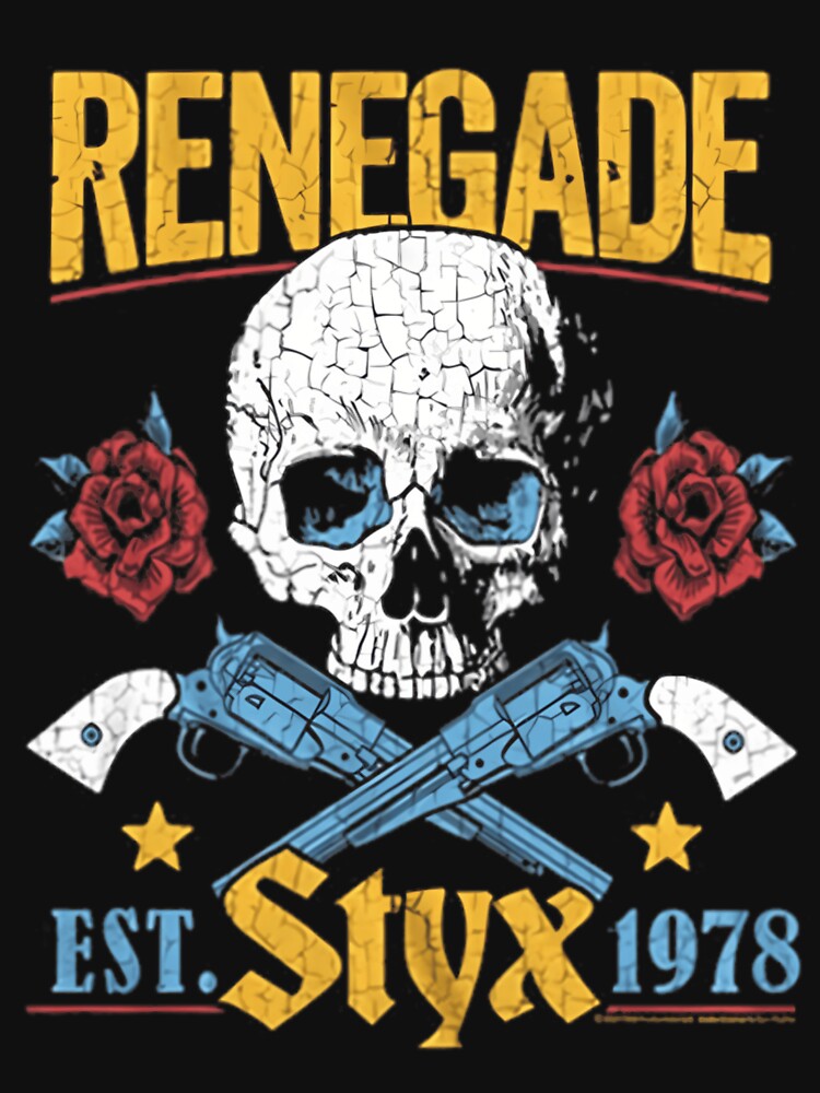 Styx Renegade 1978 Skull Retro Design Shirt