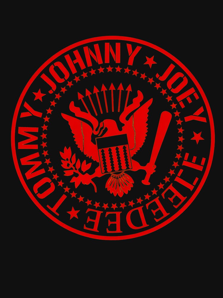 Red Seal Punk Band Member Names Emblem Shirt