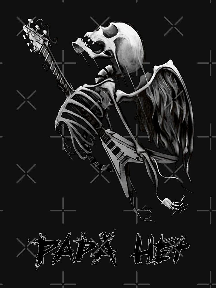 James Hetfield Papa Het Guitar Through Ribs Skeleton Shirt