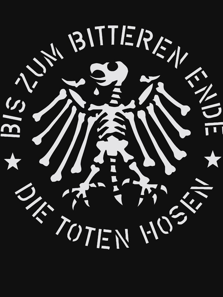 Die Toten Hosen Skeleton Eagle Bis Zum Bitteren Ende Logo Art Shirt