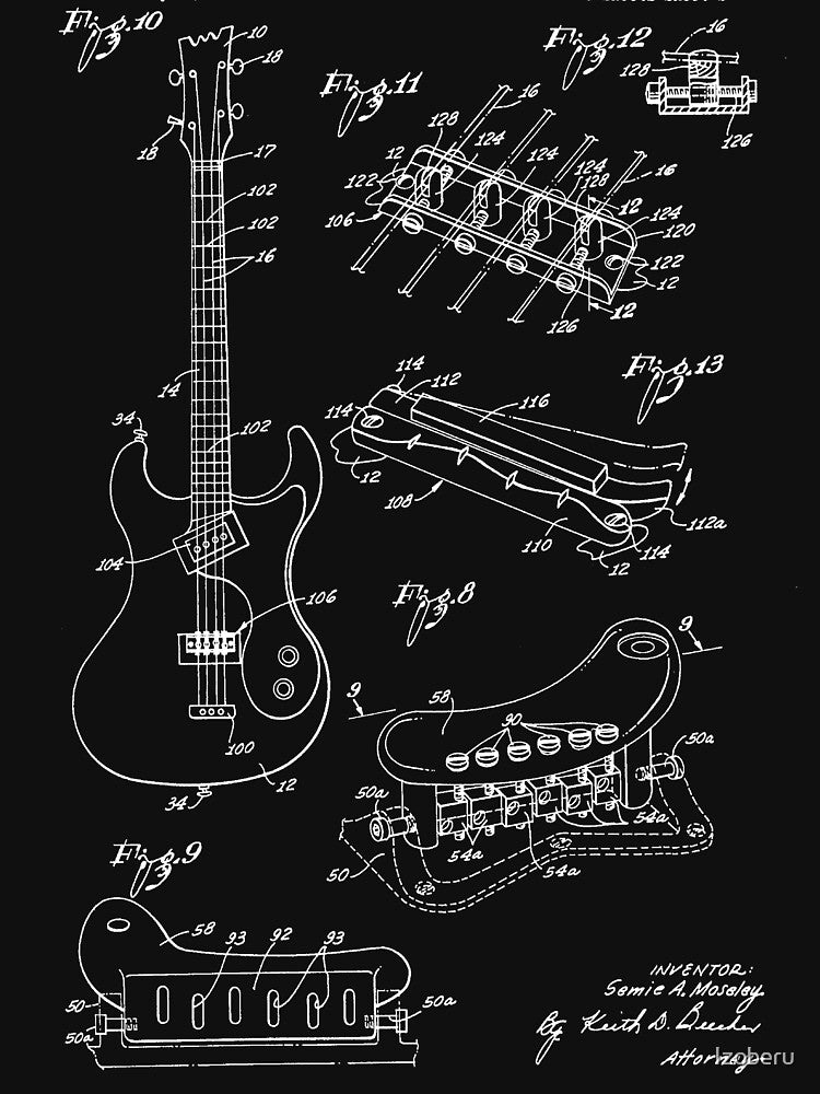 Bass Guitar Vintage Bass Guitarist Musican Shirt