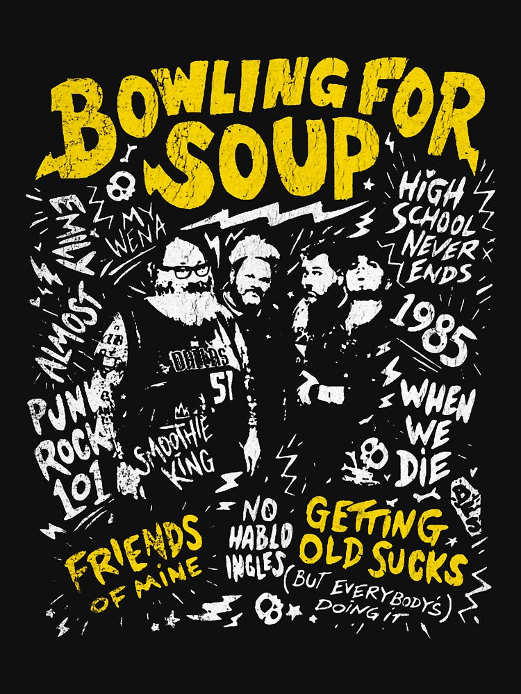 Silhouette Style Punk Rock Band Shirt