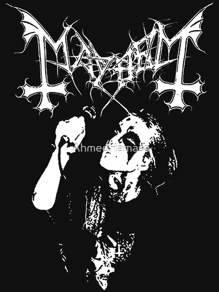 Mayhem Norway Black Metal Band Logo Graphic Design Shirt