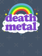 Death Metal Rainbow - Cute Hot Topic Design Pastel Goth Shirt