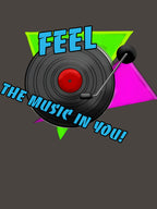 Feel The Music Vinyl Record Shirt