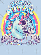 Heavy Metal Unicorn Funny Cute Dead Unicorn Skull Death Thrash Doom Shirt
