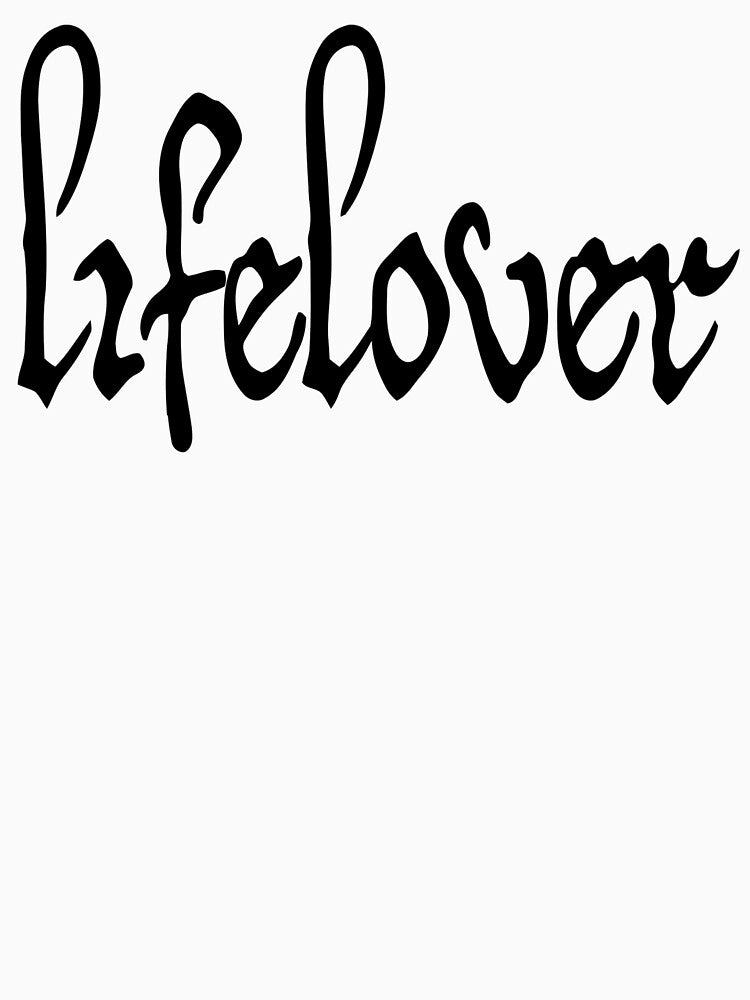 Lifelover Black Solid Logo Shirt
