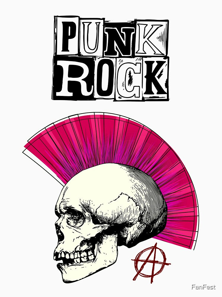 Punk Rock Skull Crest Shirt