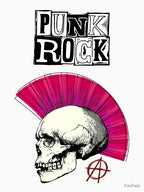 Punk Rock Skull Crest Shirt