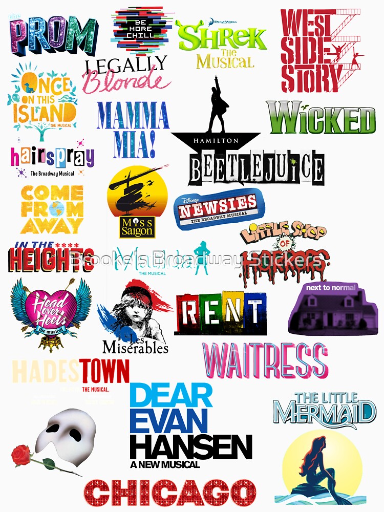 Musical Theater Inspired By Broadway Shows Shirt
