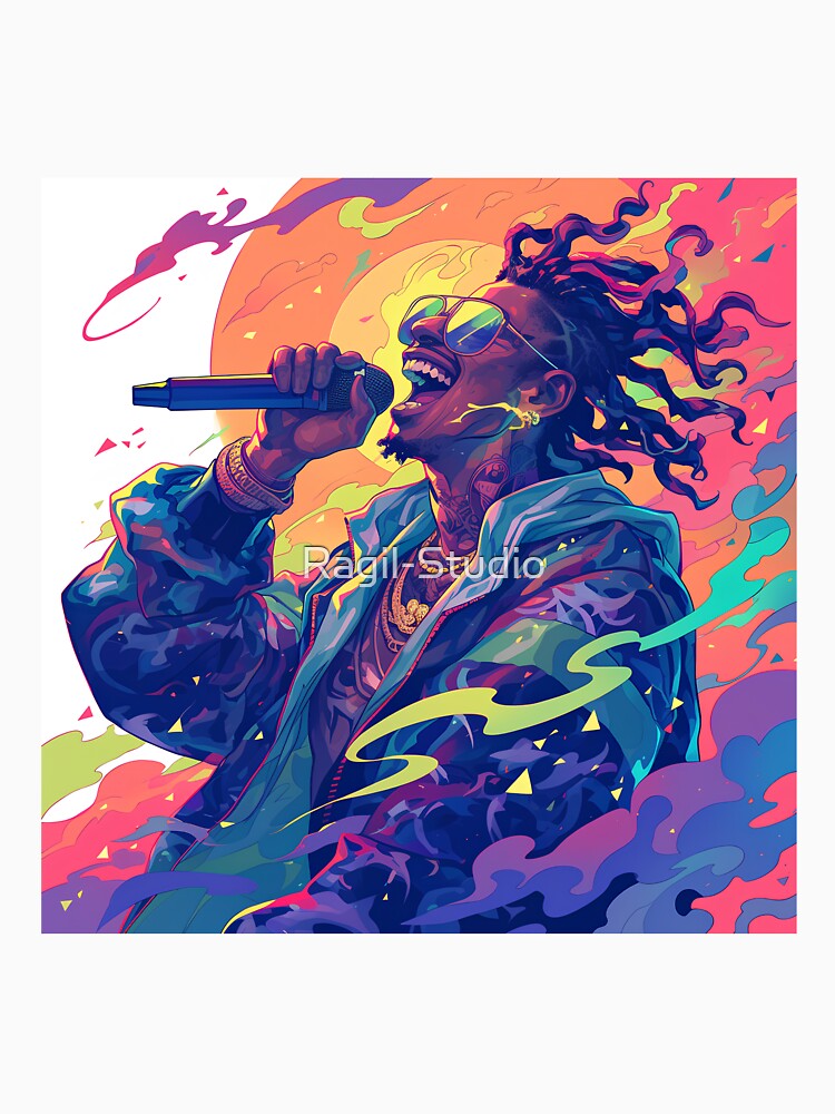 Psychedelic Hip-Hop King Surreal & Trippy Rap Art Shirt