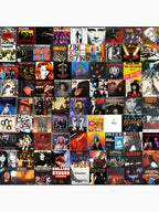 Rock Vinyl Record Collage Art Design For Music Lovers Shirt