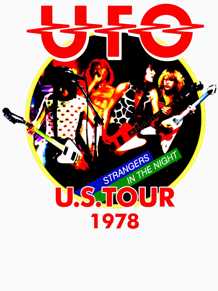 UFO Band Strangers In The Night 1978 Tour Graphic Shirt