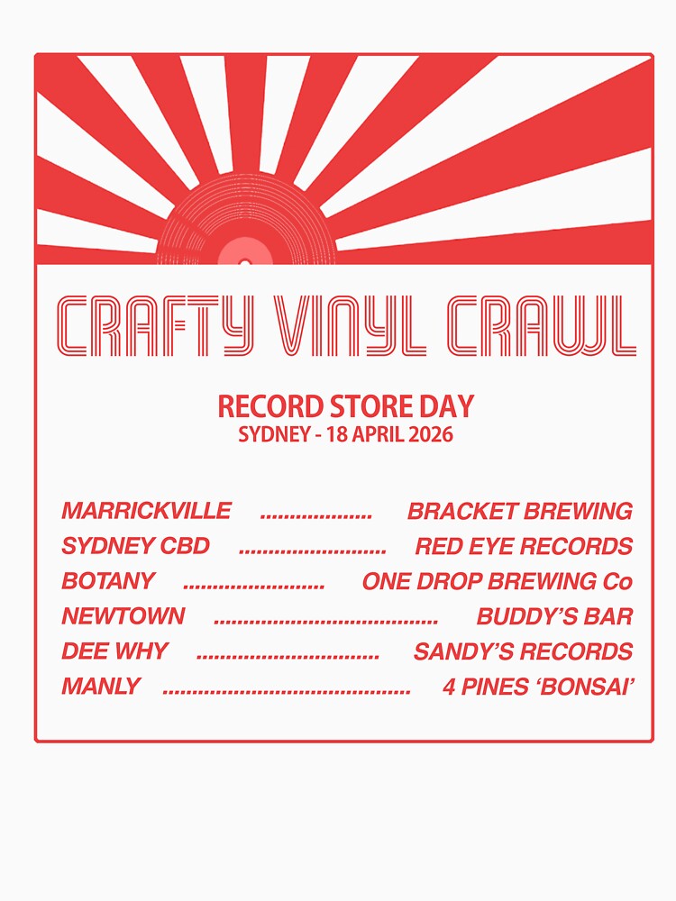 CRAFTY VINYL CRAWL 2026 Shirt