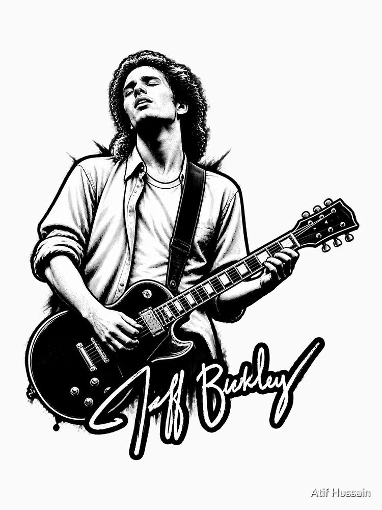 Jeff Buckley Tribute Design Featuring Iconic Musician Artwork Shirt