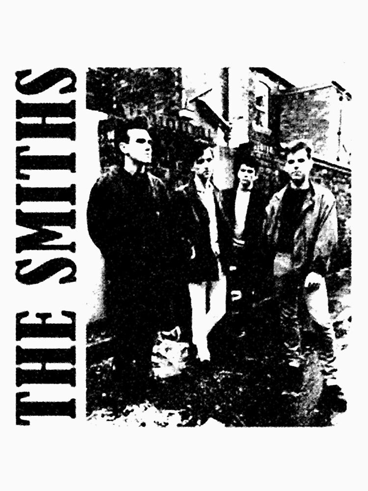 The S M I T H S Vintage 80s British Indie Rock Band Black And White Shirt
